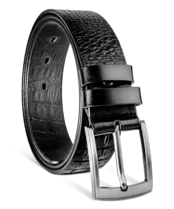 Embossed Classic Men's Leather Belt
