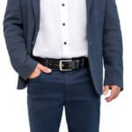 Embossed Classic Men’s Leather Belt