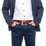 Crimson Heritage Men’s Leather Belt