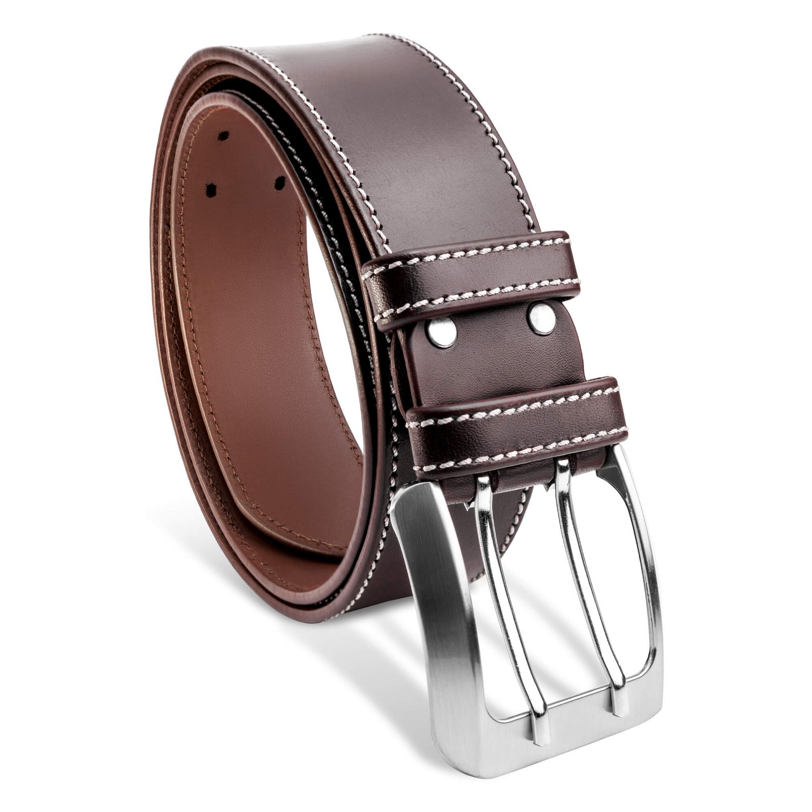 Rich Espresso Men's Leather Belt Premium Leather Belts for Men