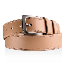 Golden Beige Women’s Leather Belt
