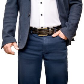 Brass Knight Men’s Leather Belt