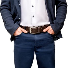 Rich Espresso Men’s Leather Belt