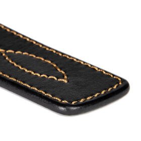 Black Heritage Buckle Men’s Leather Belt