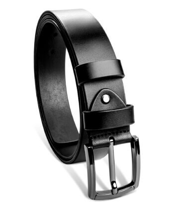 Cavallo Nero Black Men's Leather Belt