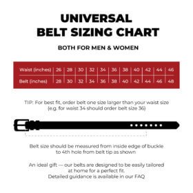 Brass Buckle Men’s Leather Belt