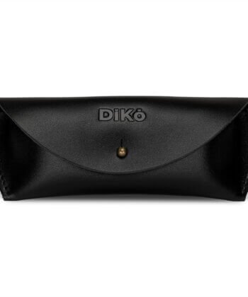 Black Leather Eyeglass Case