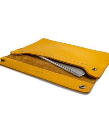 iPad Leather Case Yellow